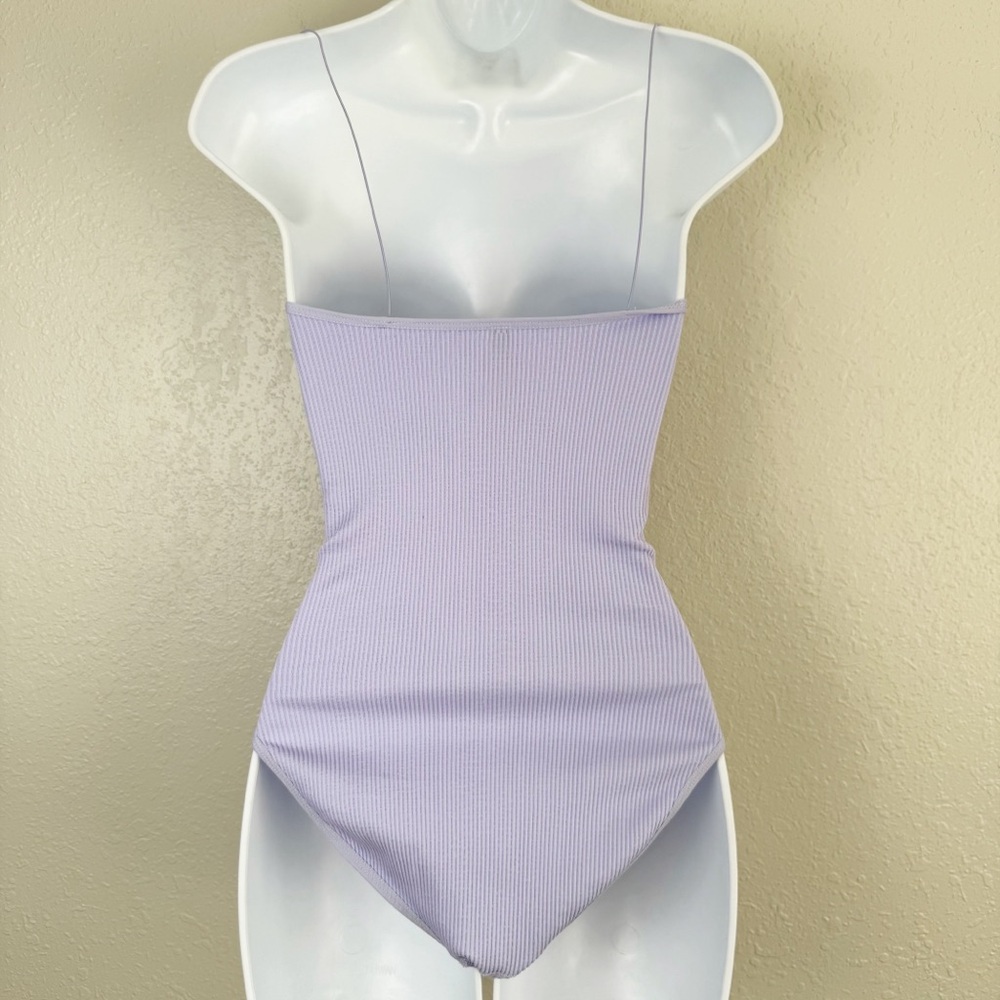 Urban Outfitters Out from Under lavender purple ribbed bungee bodysuit M - Picture 6 of 10